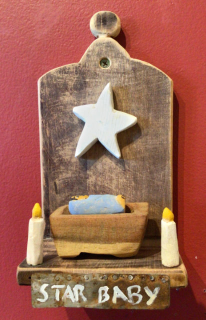 Star Baby wooden sculpture SOLD!
