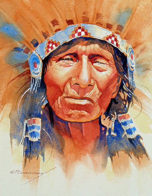 Cheyenne Chief 14x11 wc