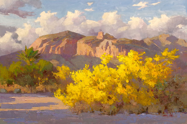 Light Across The Desert 24x36 SOLD!