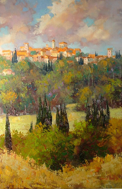 City on a Hill 30x20 SOLD!