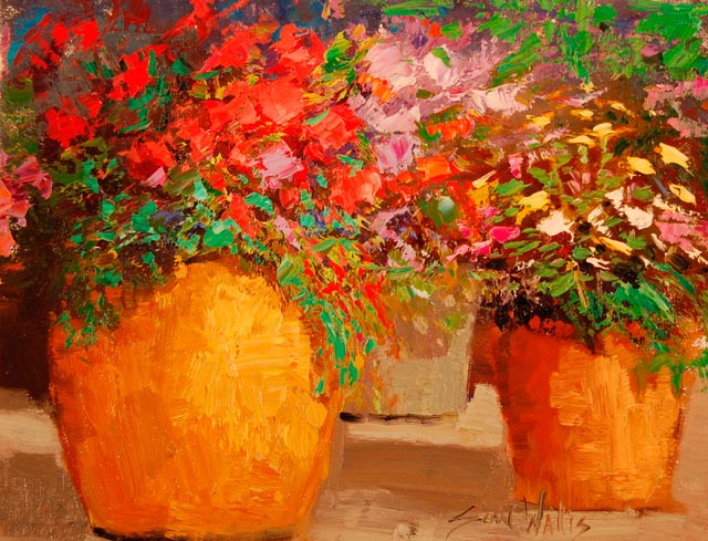 Potted Flowers 11x14 SOLD!