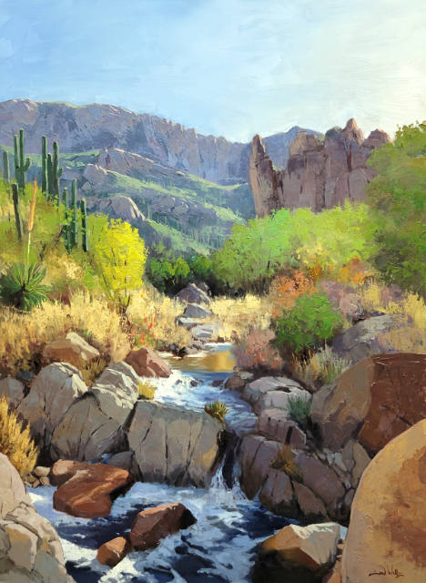 Whispers Of The Desert Stream 40x30
