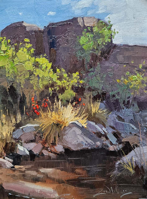 A Moment Between Rocks 12x9