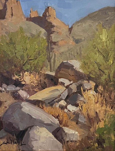 Morning On The Trail 14x11