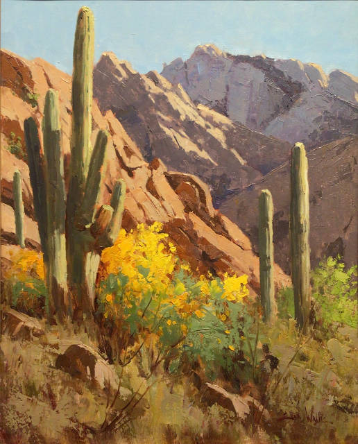 Spring Among The Saguaros 12x16 SOLD!