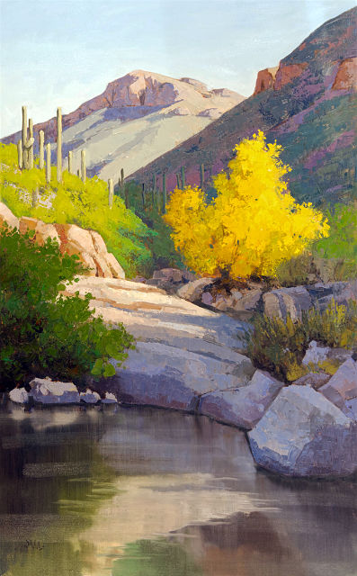 Calm Morning in Sabino 48x30 SOLD!