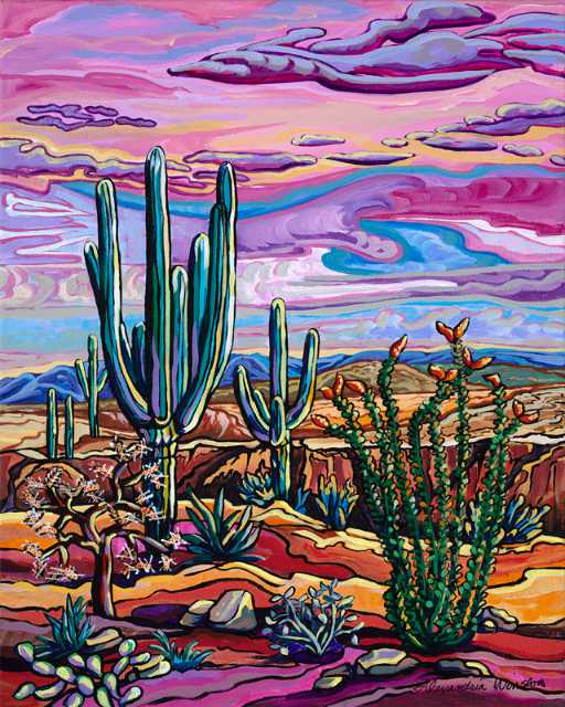 Land Of The Yuccas 24x24 SOLD!
