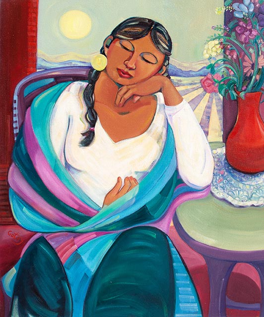 Woman By The Window 36x24 SOLD!