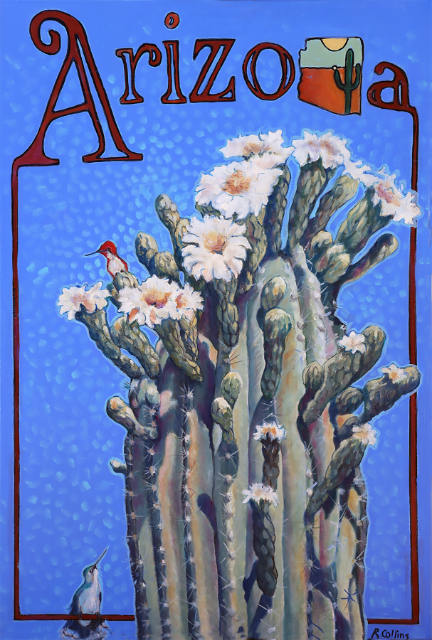 Arizona Desert Blooms 36x24
