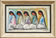 Ted DeGrazia, Five Sisters 10x20 SOLD!.jpg