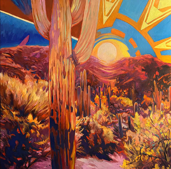 Fred Wackerle, Southwest Sunset 72x30