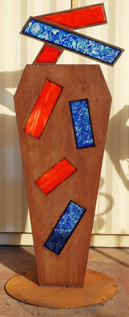 Orange and Blue 96x40