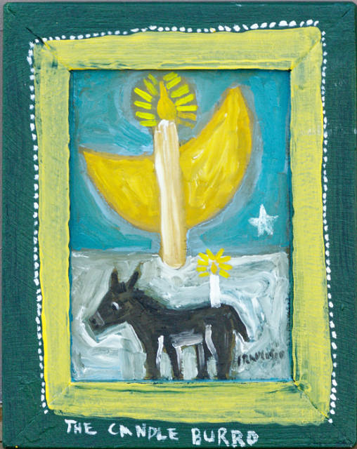 Little Candle Burro 7x5 SOLD!