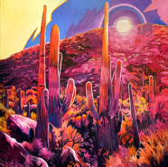 Picacho Saguaro Blooms 28x56W.jpg