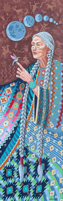 Seen Many Moons 36x12