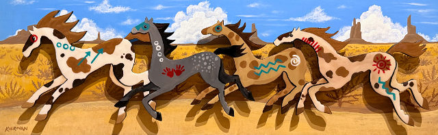 Painted Ponies 12x36 SOLD!