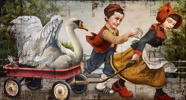 Swan Heist 24x48
