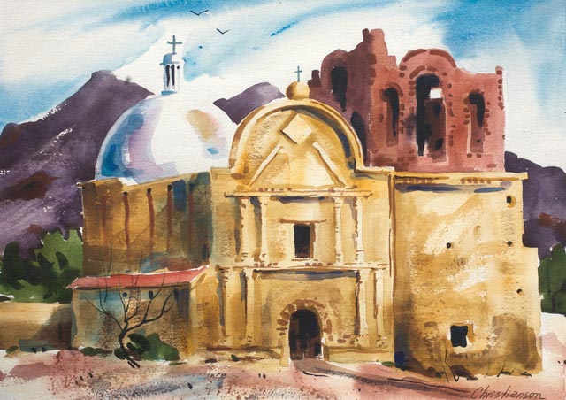 Tumacacori Mission 14x21
