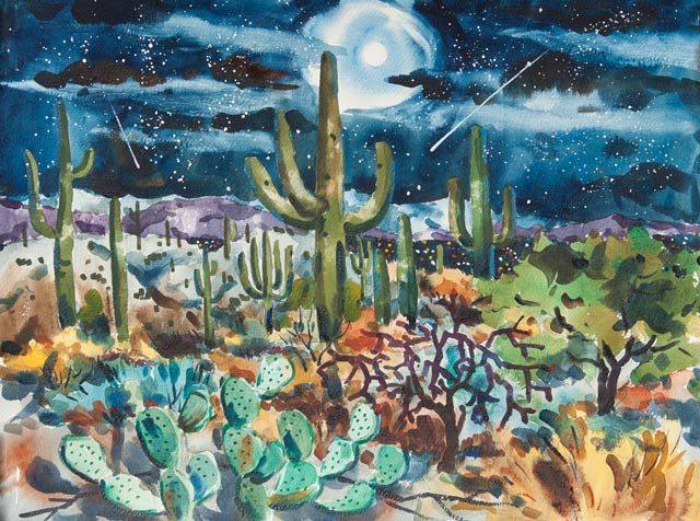 Tucson Night 7.5x15 SOLD!