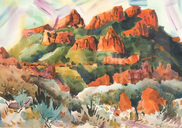 Sundown At Big Bend Ranch 22x15 SOLD!