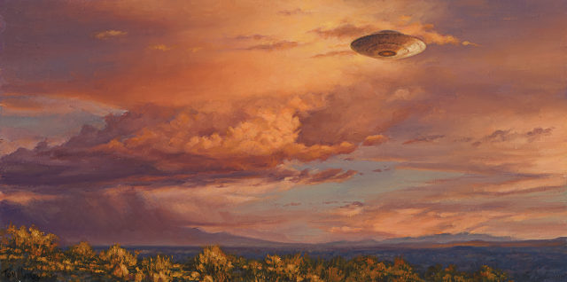 Sundaown Saucer 8x16 SOLD!