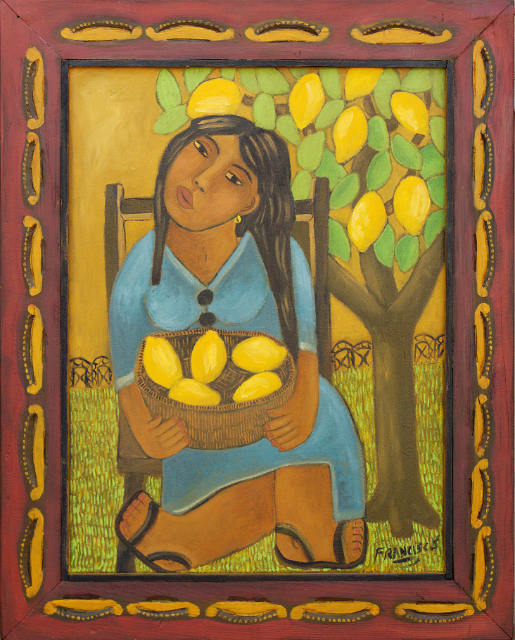 Lady With Lemons 30x24 SOLD!