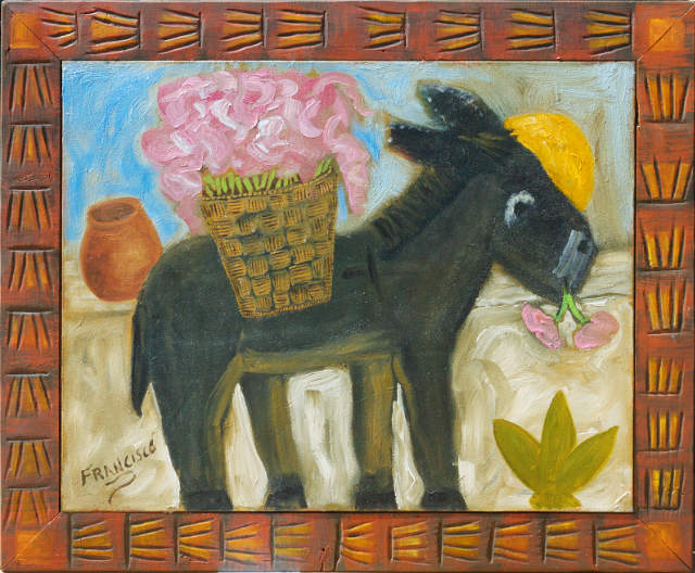 Donkey On A White Wall SOLD!