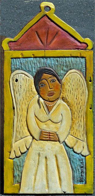 Wooden Angel 26x12 SOLD!