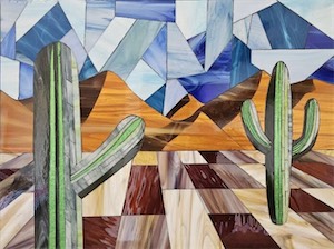 SOLD! Sonora Fractured Sky 18x24 