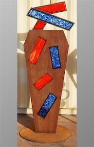 Orange and Blue 96x40