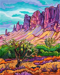 At The Foot Of The Superstitions 20x16