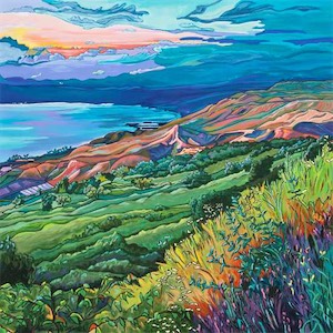 SOLD! Evening Peace Sea of Galilee 24x24