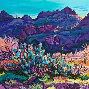 SOLD! Over The Hills And Far Away 18x18