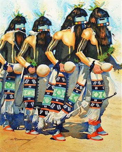Four Rain Makers 20x16 mixed
