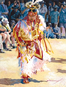 Grass Dancer 18x14 acrylic
