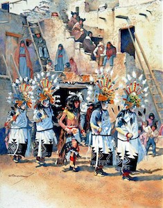 Hopi Butterfly Dance 28x22 wc