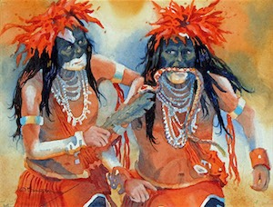Snake Dancers 9x12wc