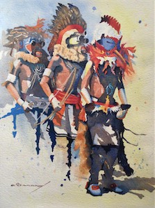 Spirit Messengers 24x18 wc