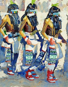 The Long Haired Kachina 14x11