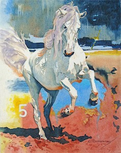 Waterhole #5 14x11 mixed