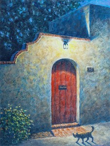 SOLD! The Red Door 9x7