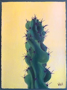 Prickly on Yellow 31x22