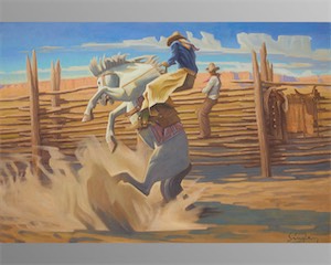 SOLD! Brush Corral Buckaroos 32x48