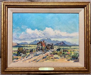 SOLD! Butterfield Stage Stretch New Mexico 12x16
