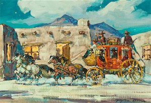 SOLD! Arrival At Tucson, Butterfield Line
