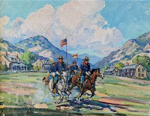 SOLD! Cavalry Leaving Fort Huachuca 16x20.