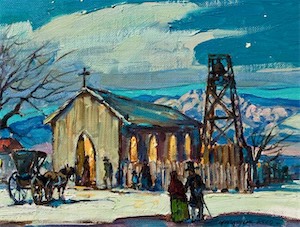 SOLD! Midnight Mass At Scared Heart, Tombstone 8x10