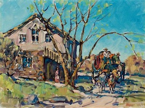 SOLD! Stage Stop 9x12