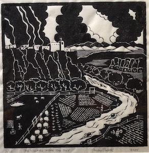 The Village Near The Sky 12x11.5