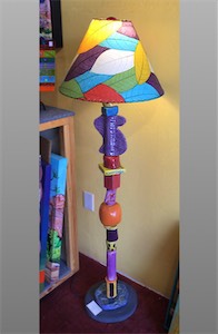 SOLD! Lamp 61x12 ceramic